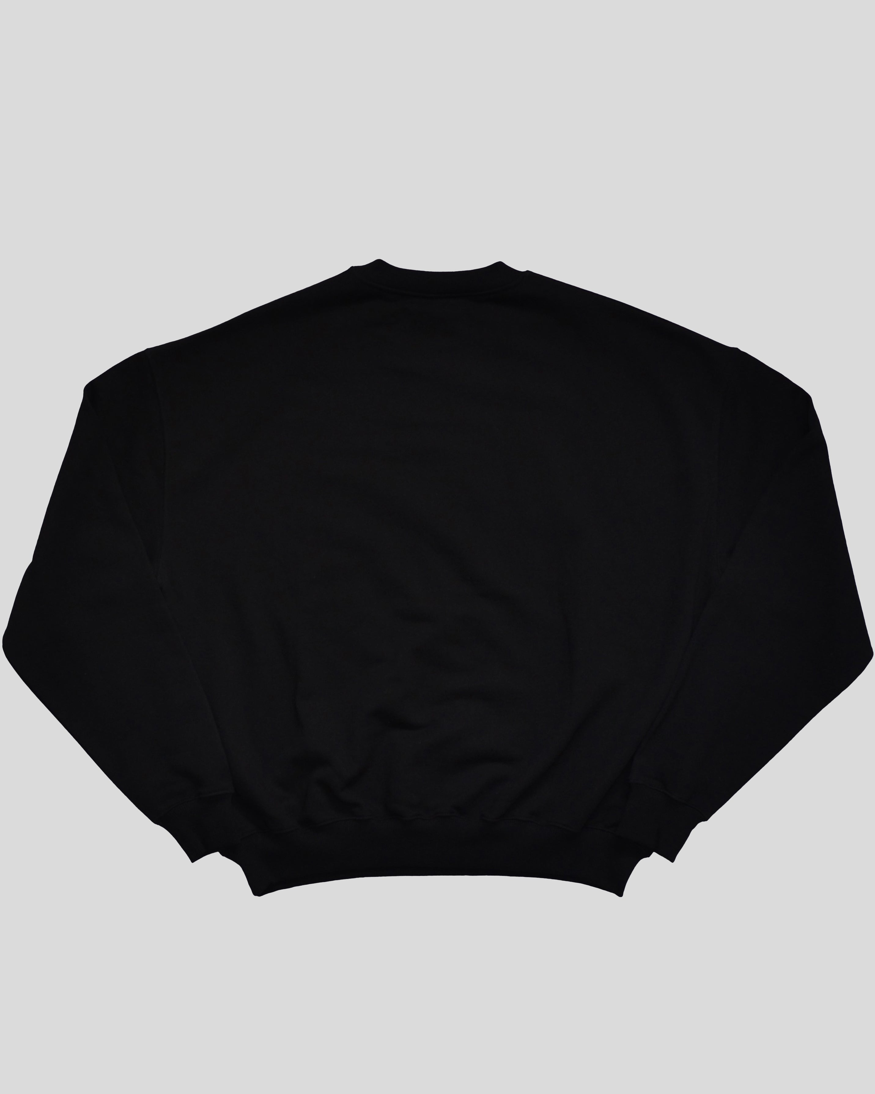 Sudadera Negra Boxy Silent Peace