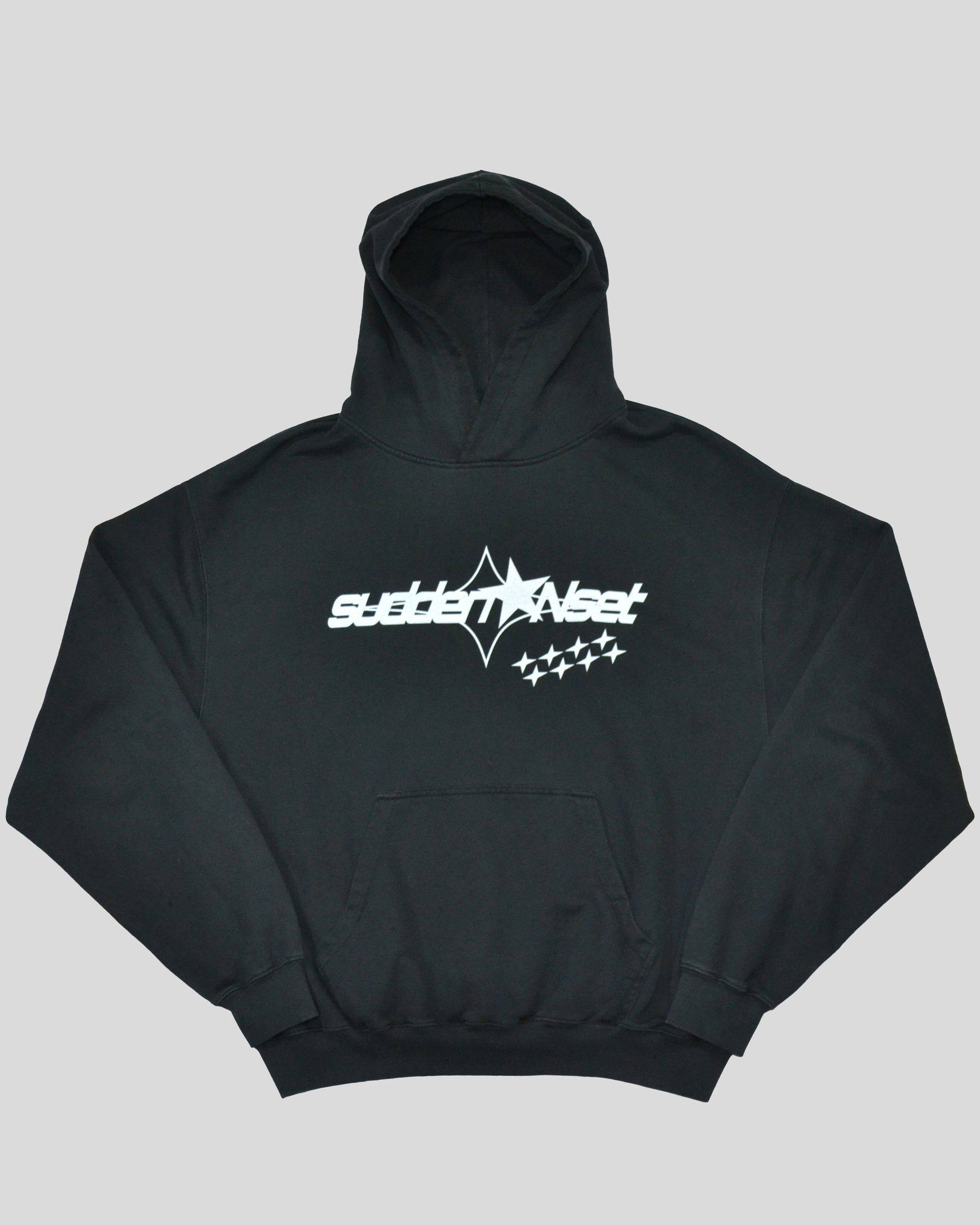 Stars Hoodie Vintage Black