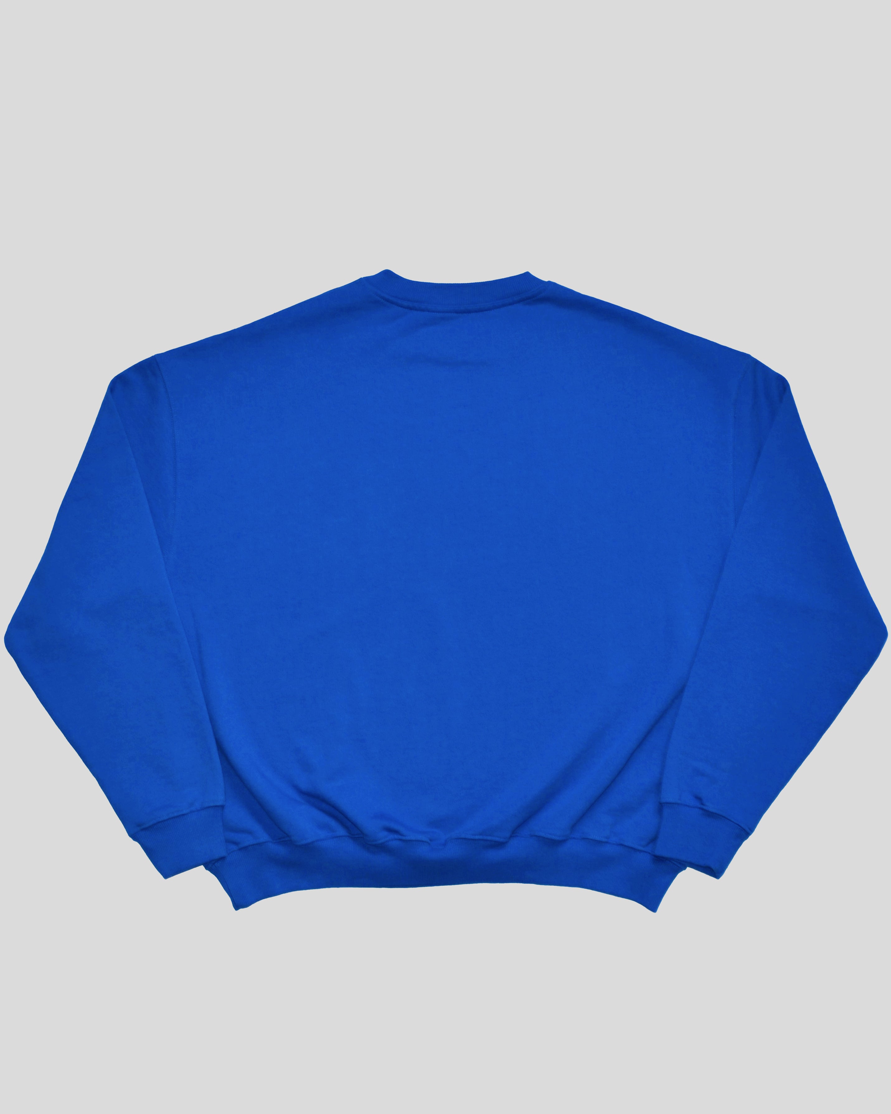 Sudadera Azul Boxy Icon