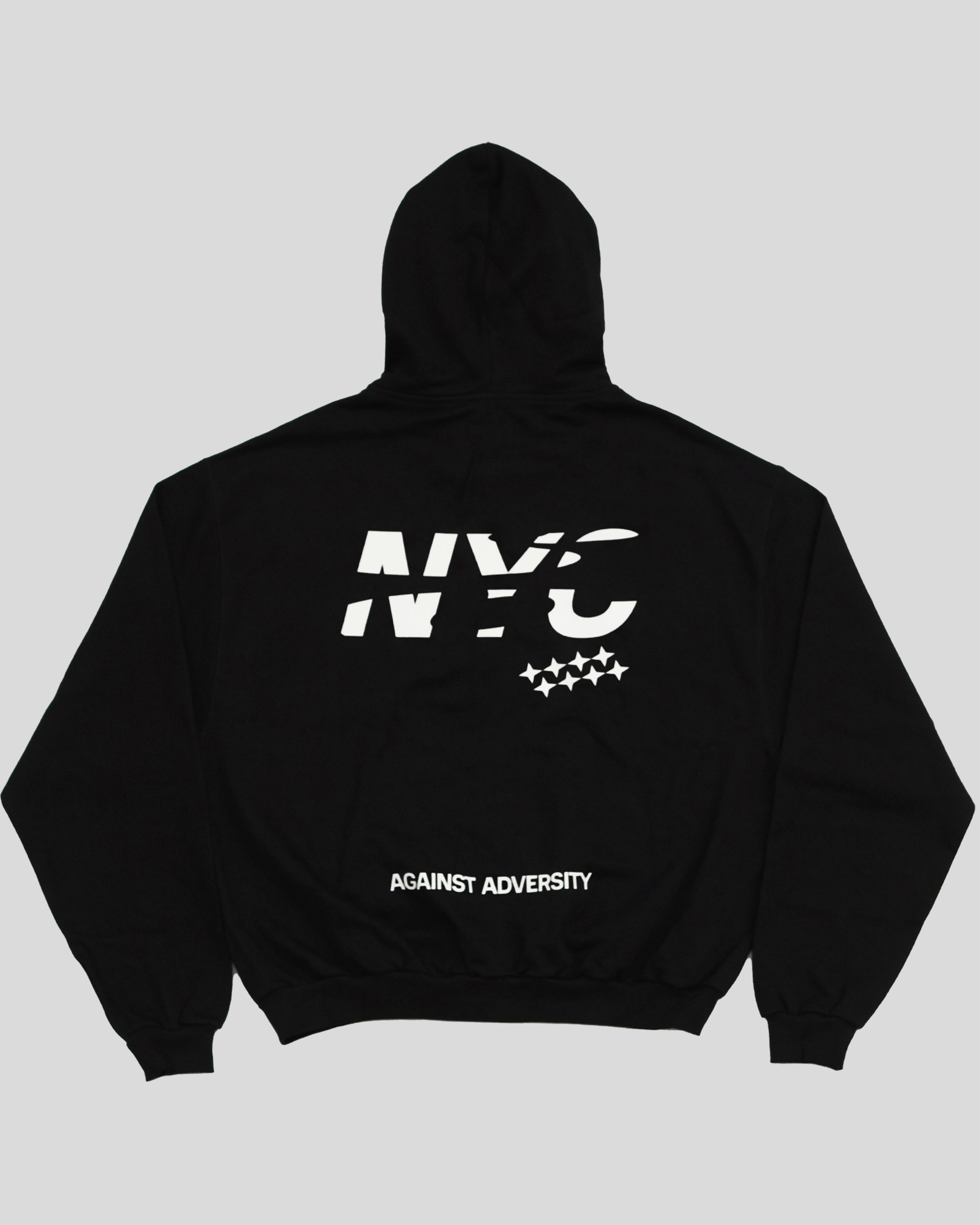 Sudadera con Cremallera Negra Boxy RAW