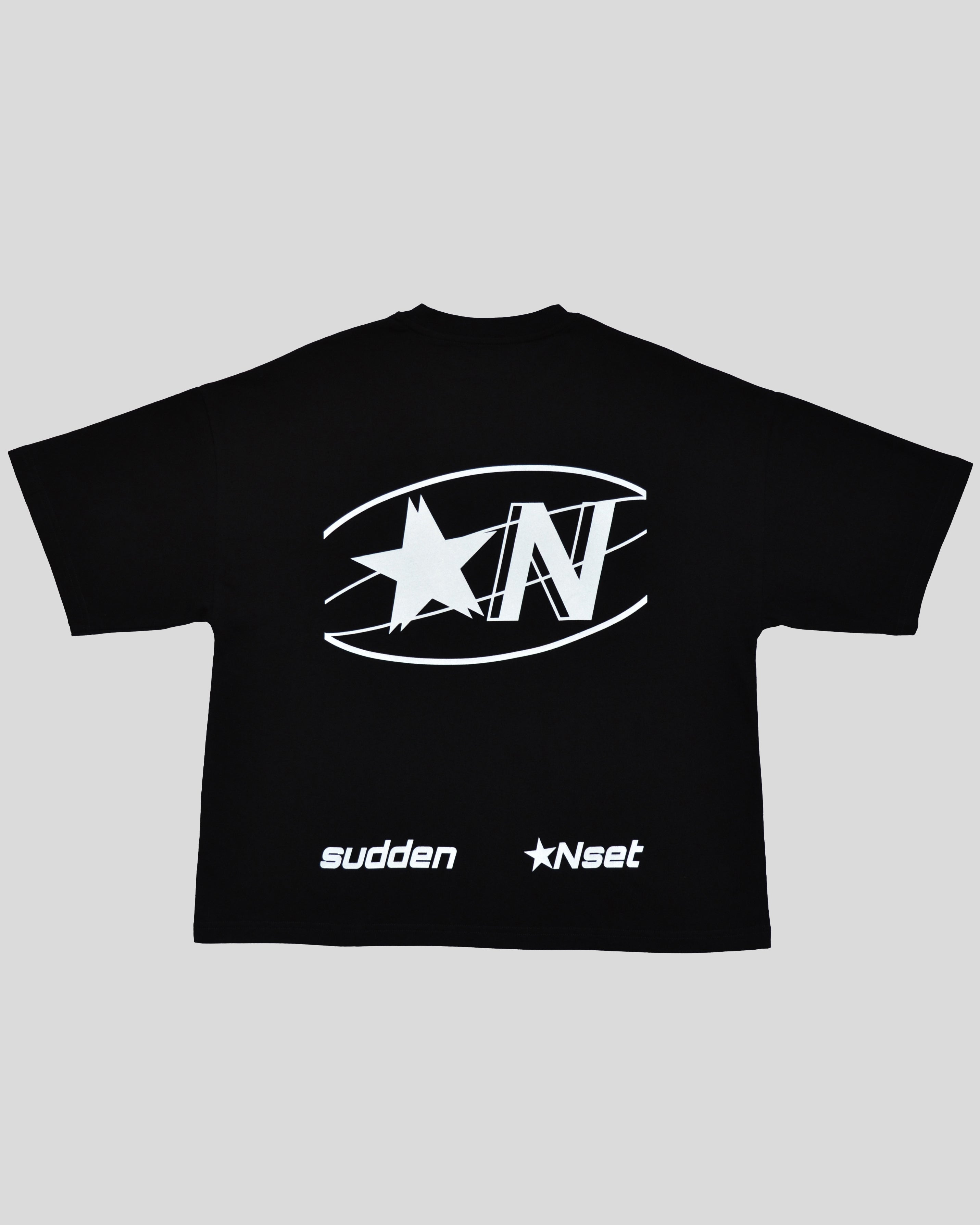 Camiseta Negra Boxy Nocturne