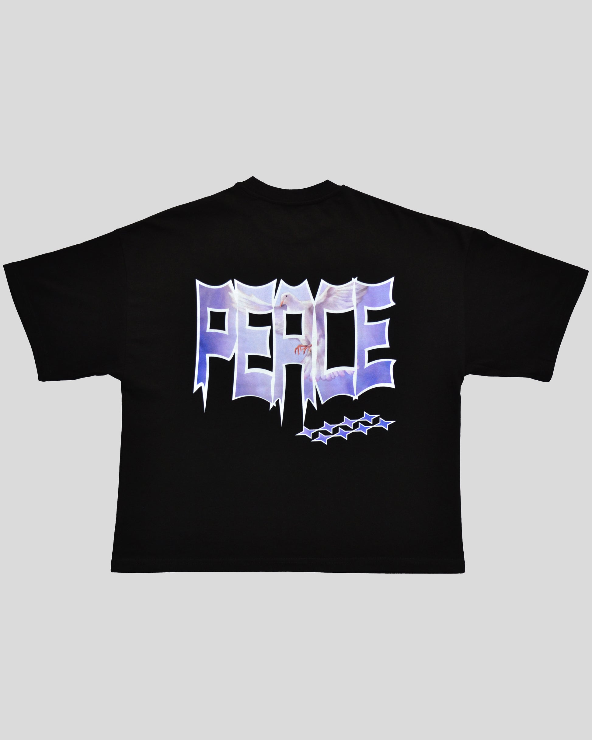 Camiseta Peace Black Boxy