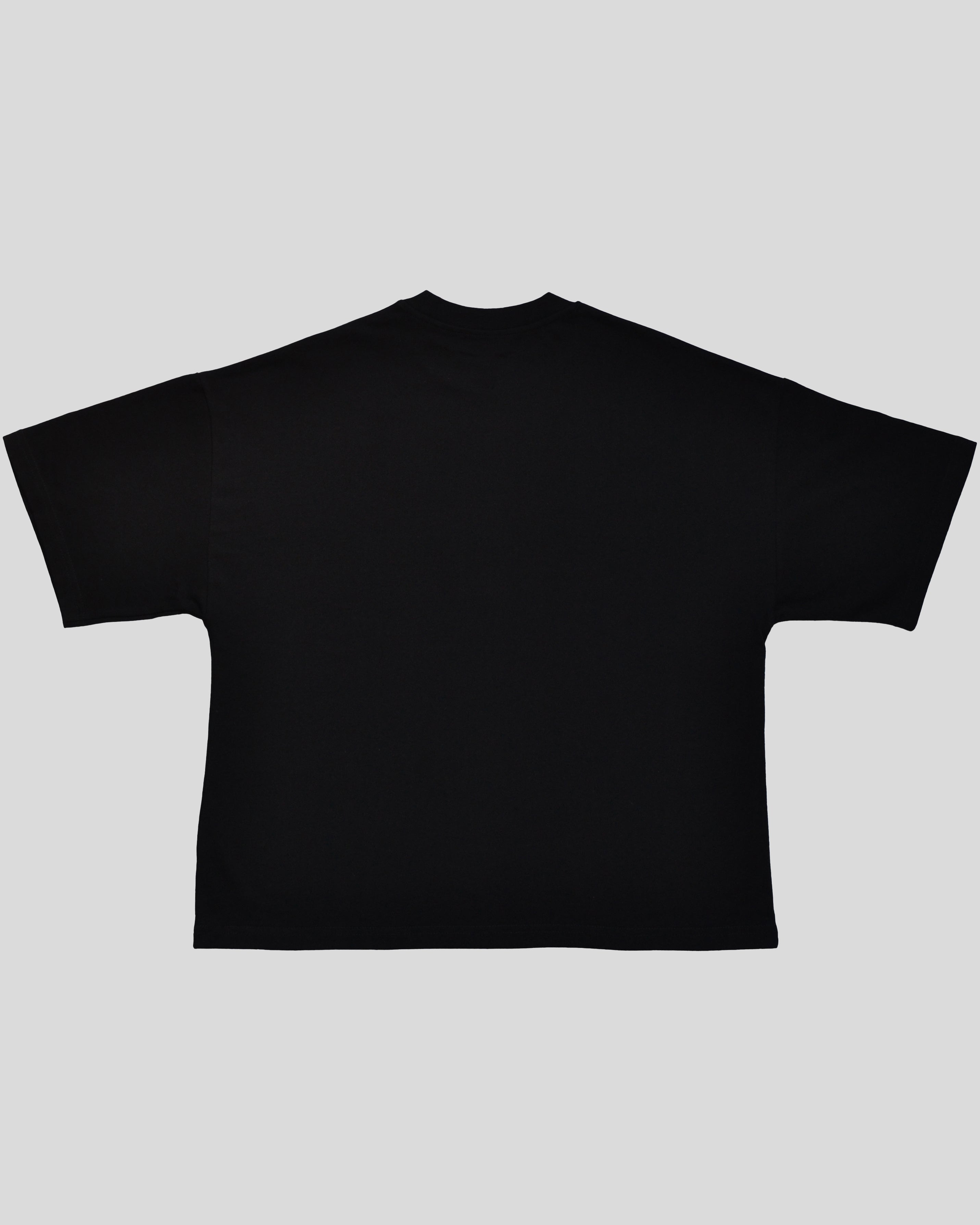 Camiseta Negra Boxy Chrome